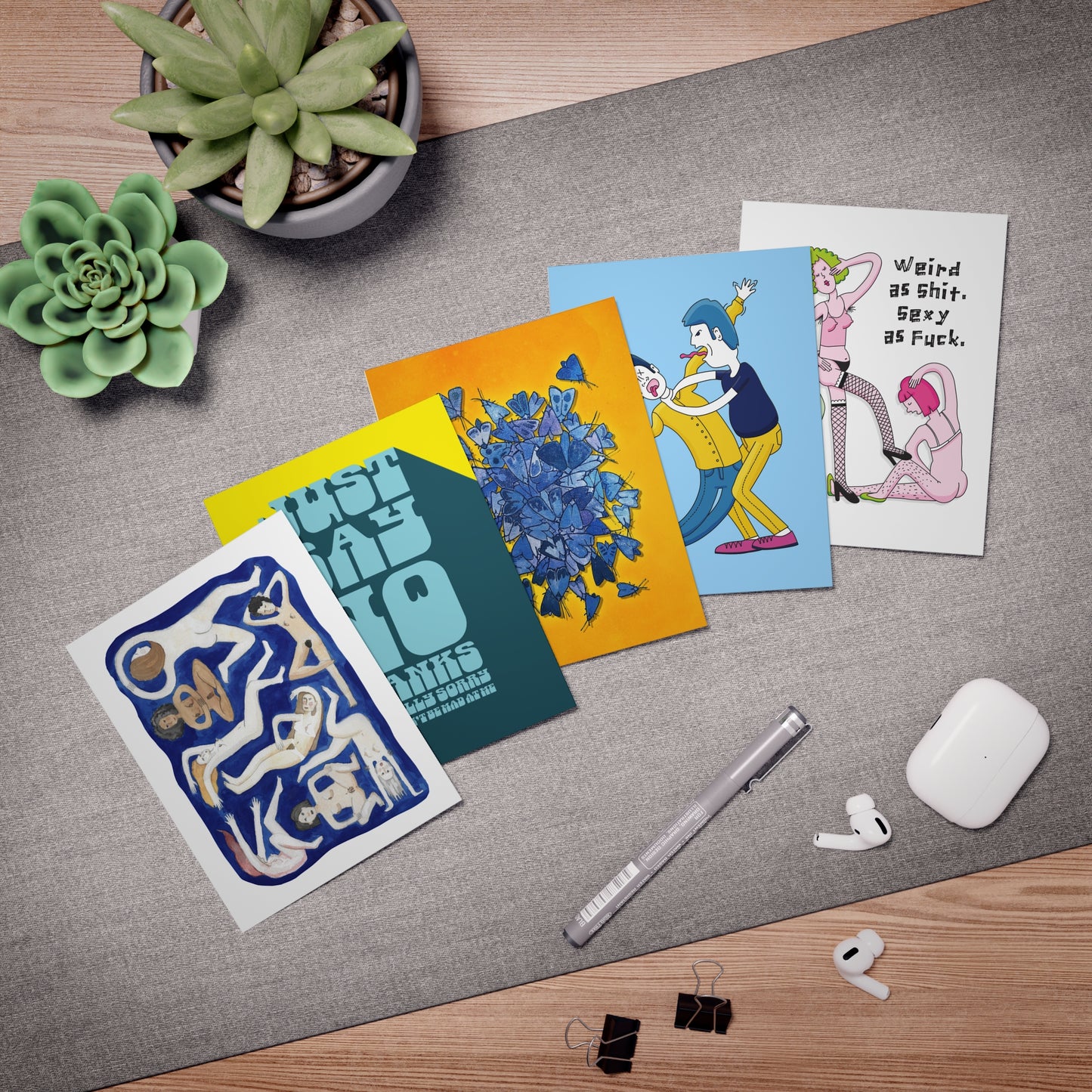 Assorted Art Greeting Cards 5-Pack