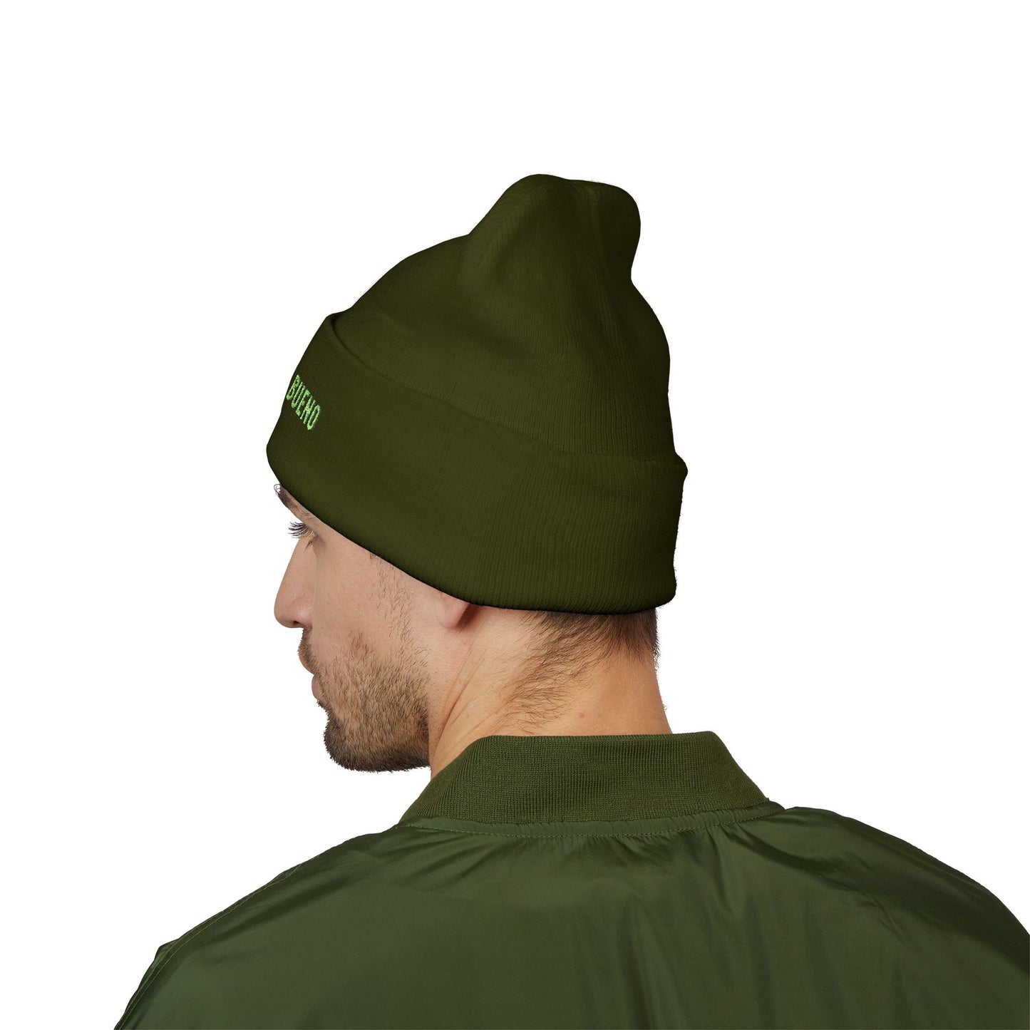Mi Braino No Buen cuffed Embroidered Beanie