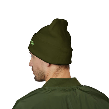 Mi Braino No Buen cuffed Embroidered Beanie