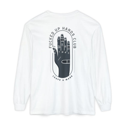 F*cked Up Hands Club" Long Sleeve T‑Shirt