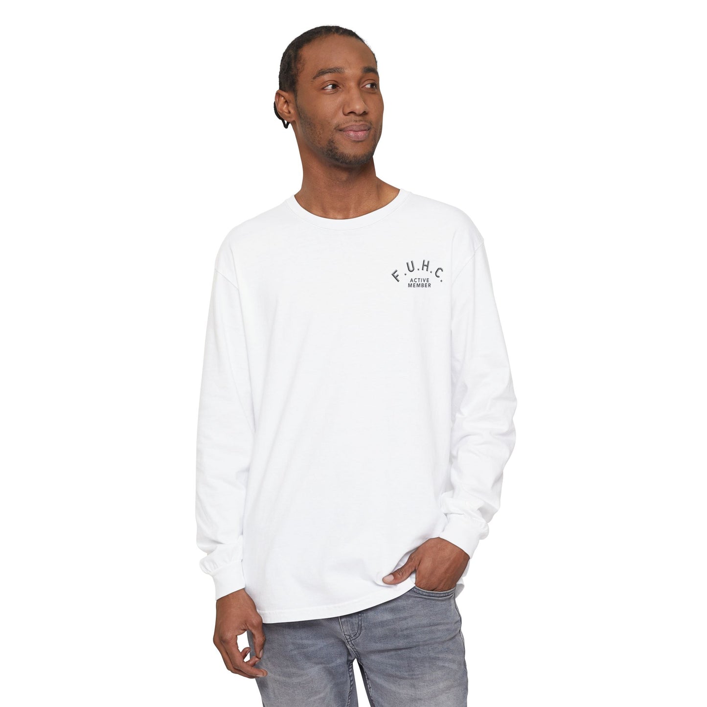 F*cked Up Hands Club" Long Sleeve T‑Shirt