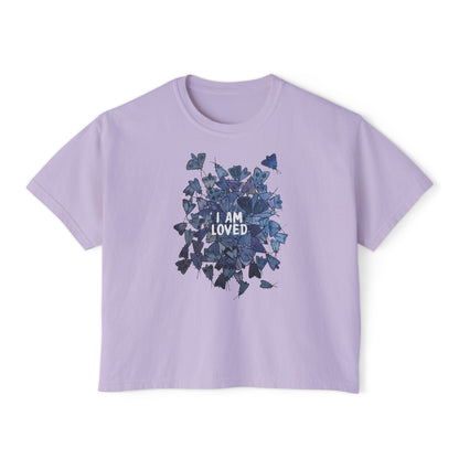 "I Am Loved" Mothpile Women's Boxy Tee