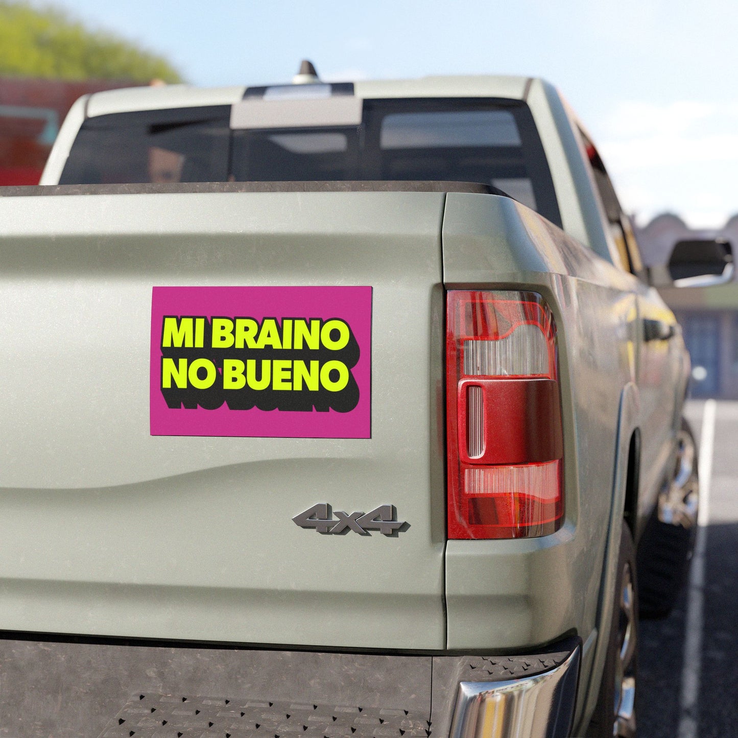 Mi Braino No Bueno Car Magnet