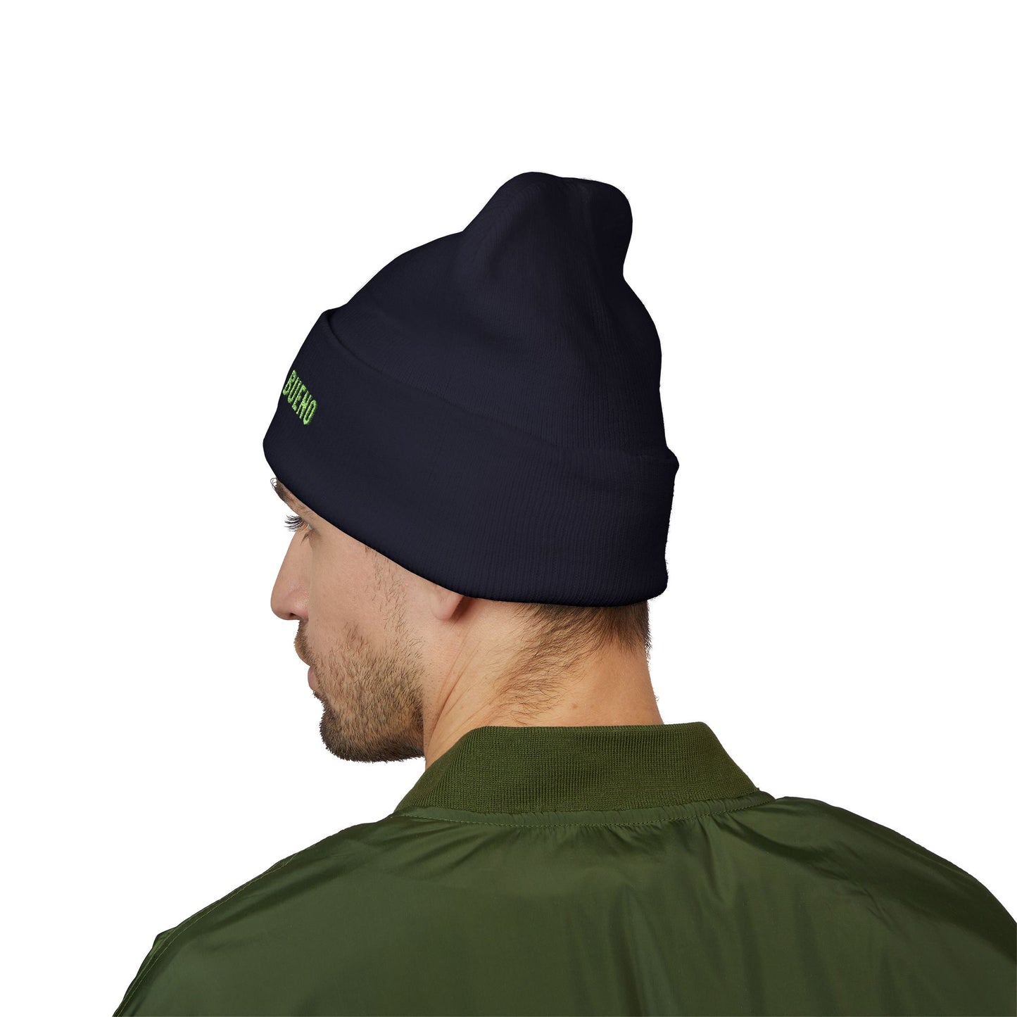 Mi Braino No Buen cuffed Embroidered Beanie