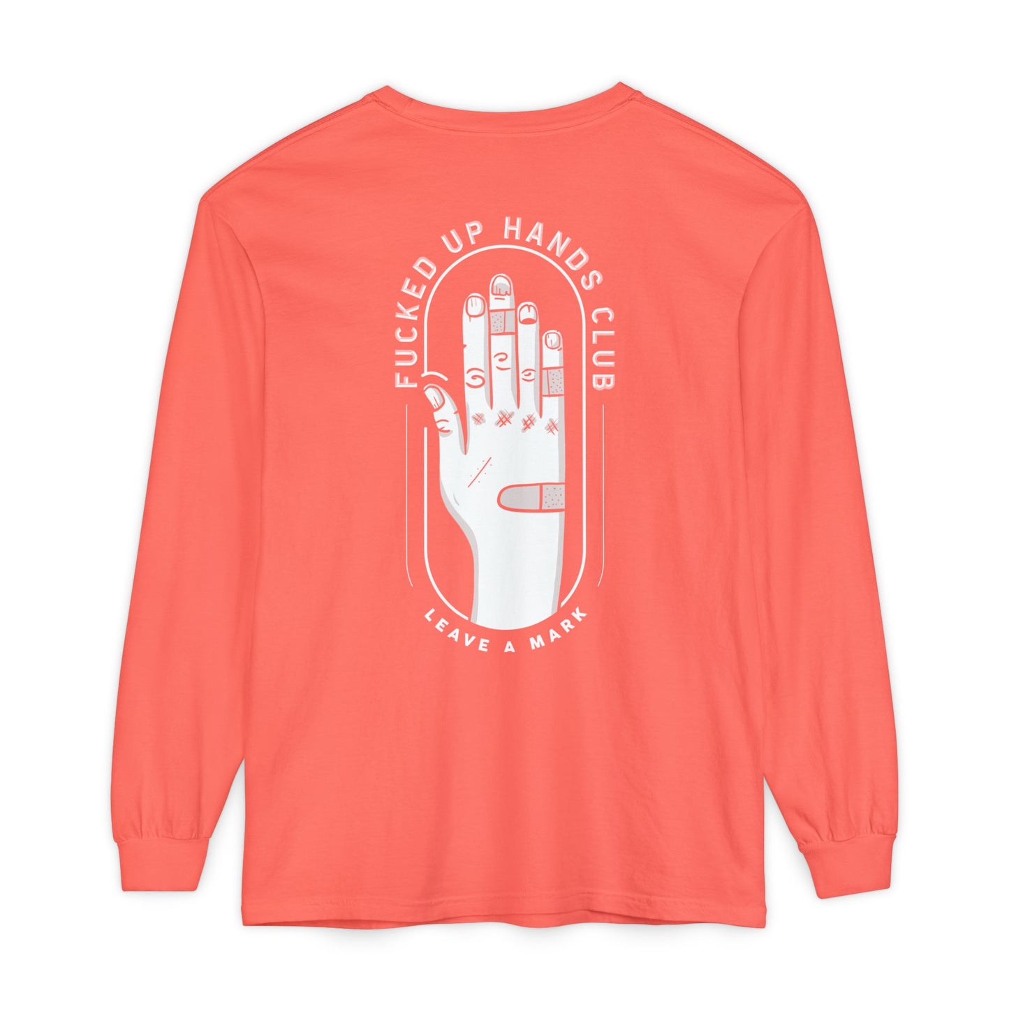 F*cked Up Hands Club" Long Sleeve T‑Shirt