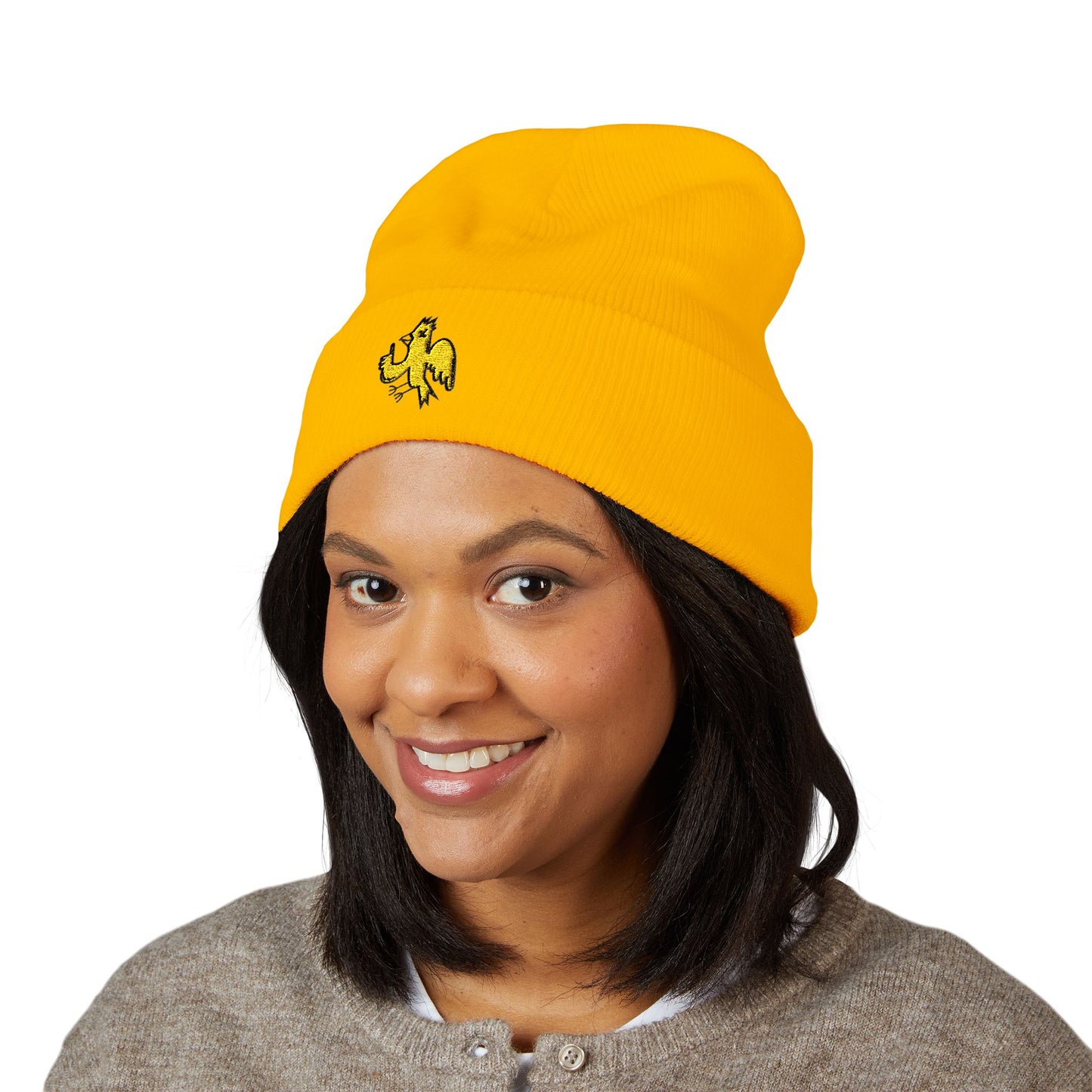Ded Bird Cuffed Knit Hat