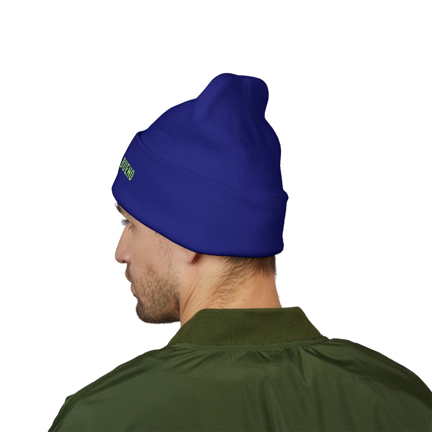 Mi Braino No Buen cuffed Embroidered Beanie