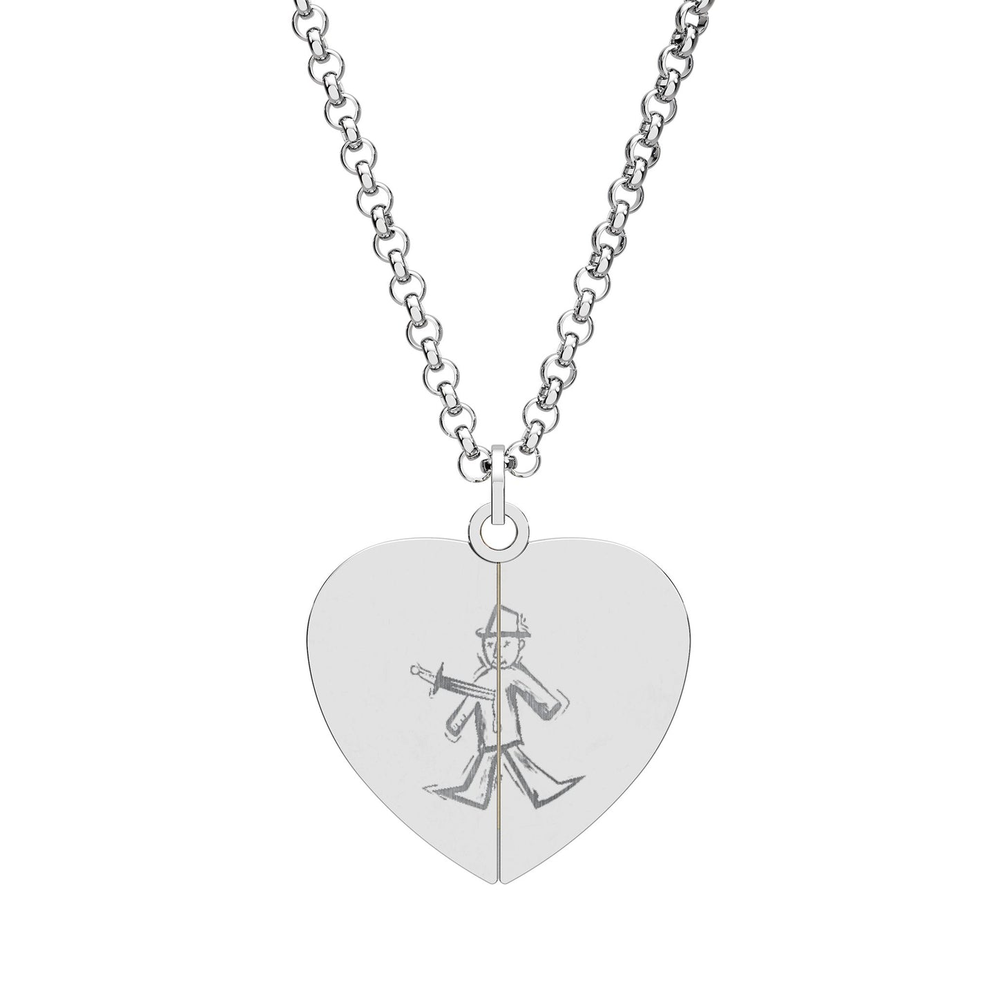 This too Shall Pass Hidden Message Heart Necklace