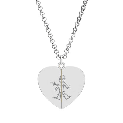 This too Shall Pass Hidden Message Heart Necklace