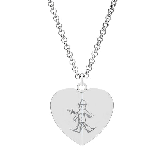 This too Shall Pass Hidden Message Heart Necklace