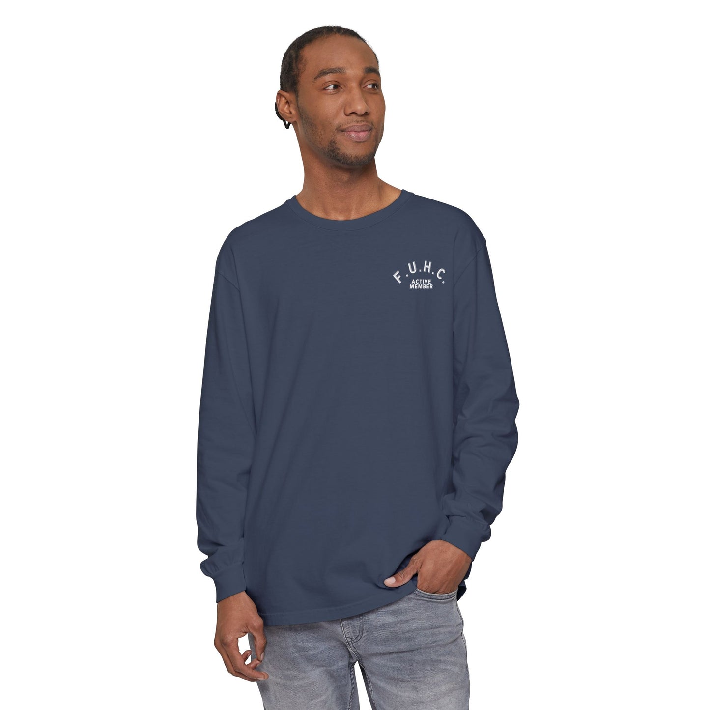 F*cked Up Hands Club" Long Sleeve T‑Shirt