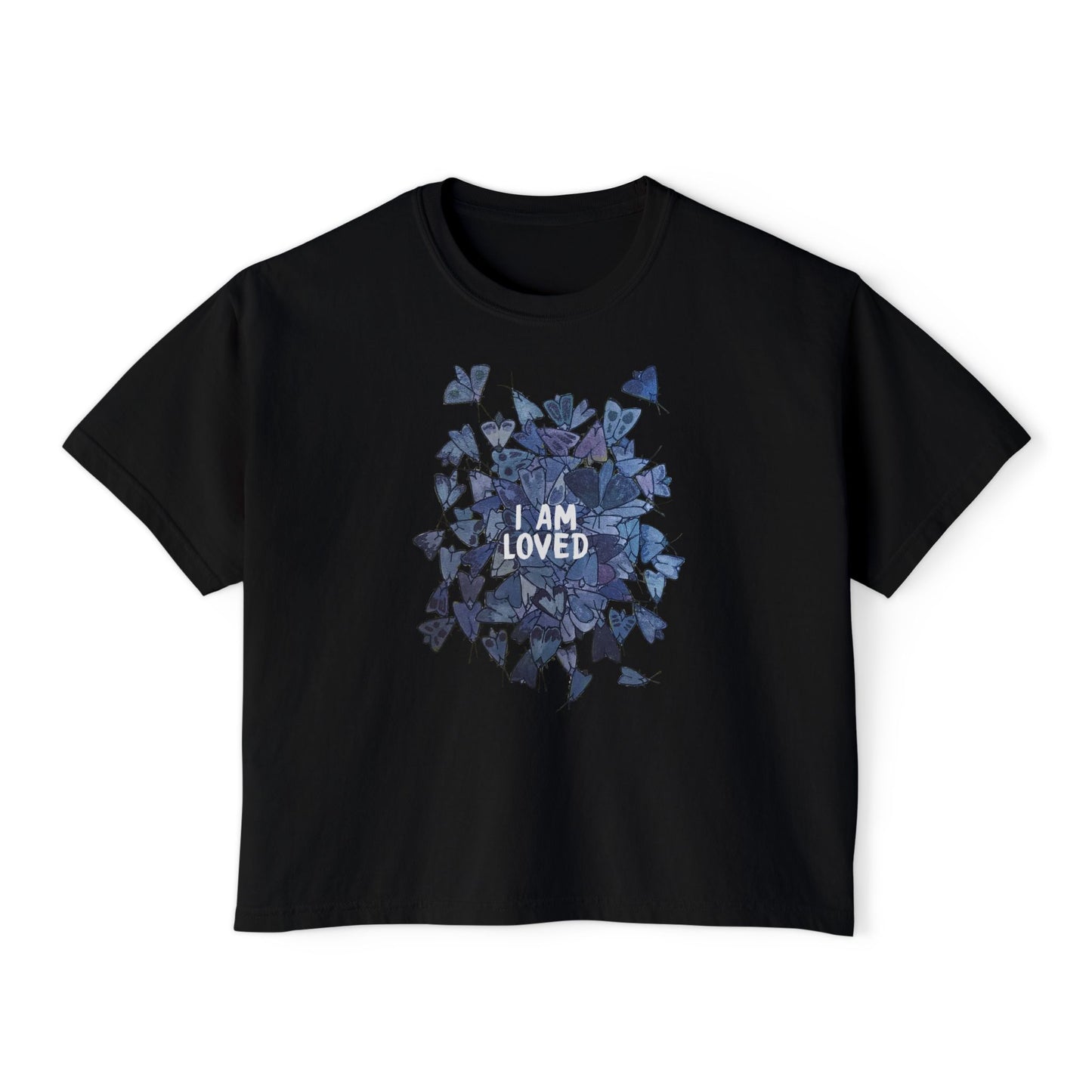 "I Am Loved" Mothpile Women's Boxy Tee