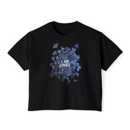 "I Am Loved" Mothpile Women's Boxy Tee