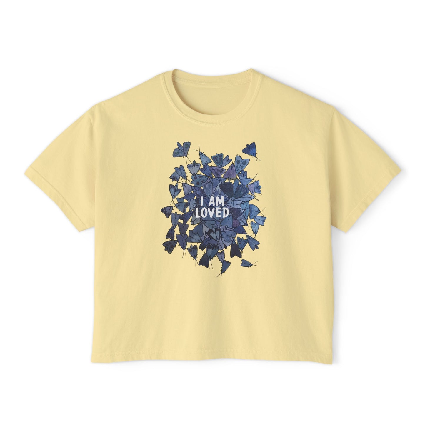 "I Am Loved" Mothpile Women's Boxy Tee
