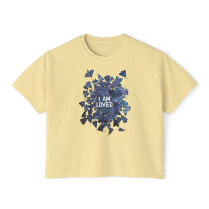 "I Am Loved" Mothpile Women's Boxy Tee
