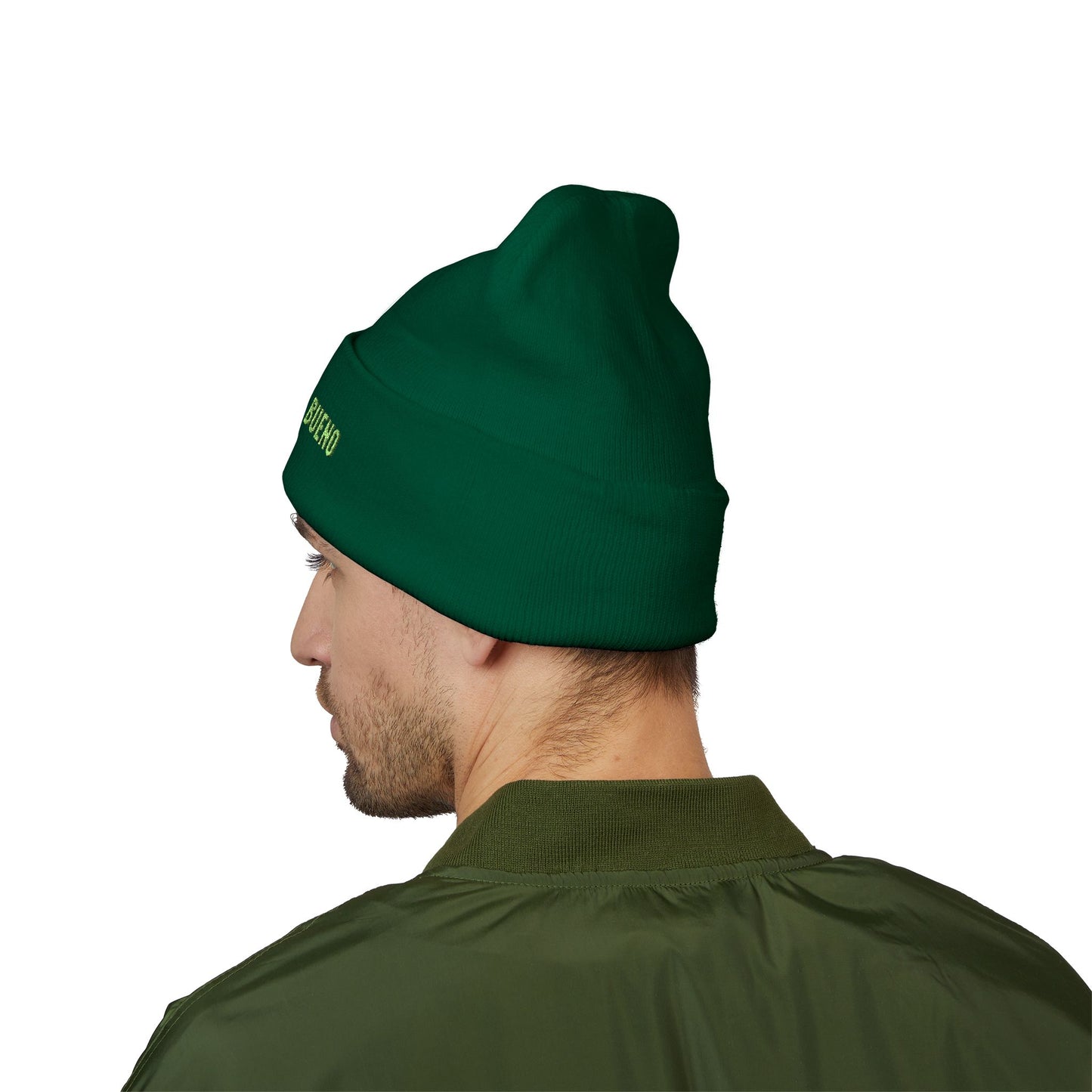 Mi Braino No Buen cuffed Embroidered Beanie