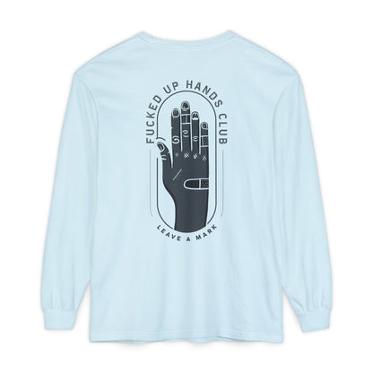 F*cked Up Hands Club" Long Sleeve T‑Shirt