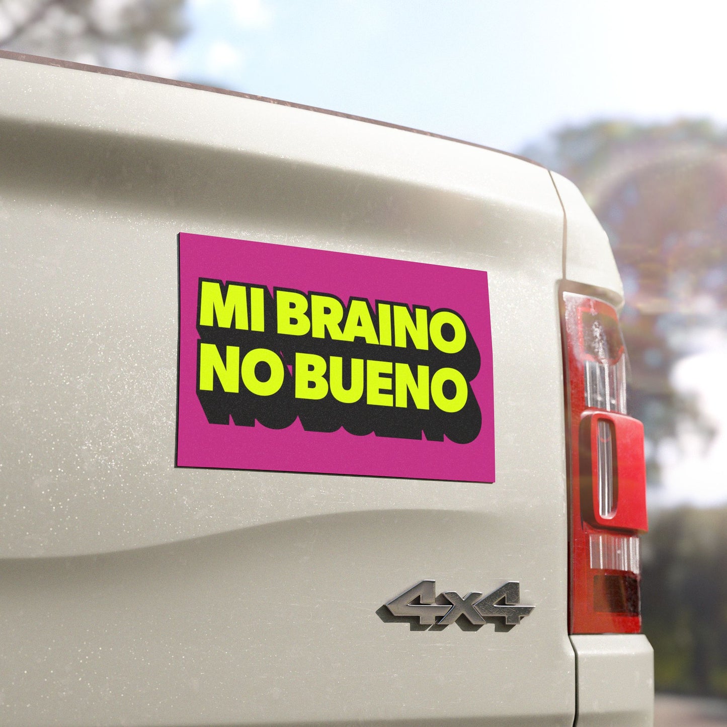 Mi Braino No Bueno Car Magnet