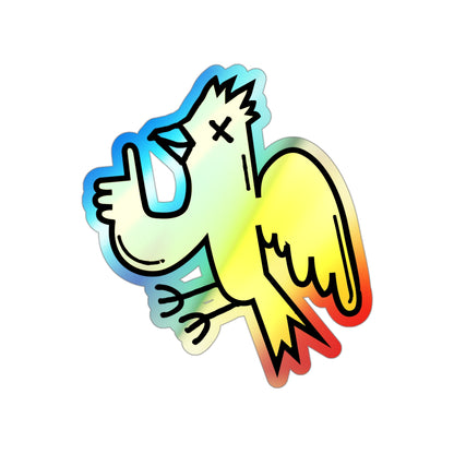 Holographic Die-Cut Bird Sticker